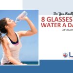 8 glasses of water
