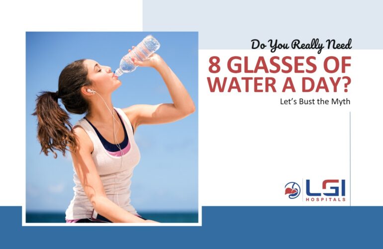 8 glasses of water