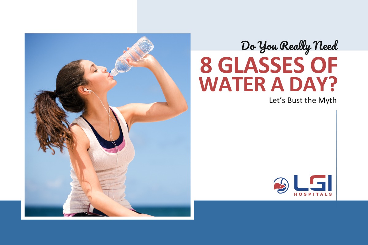 8 glasses of water