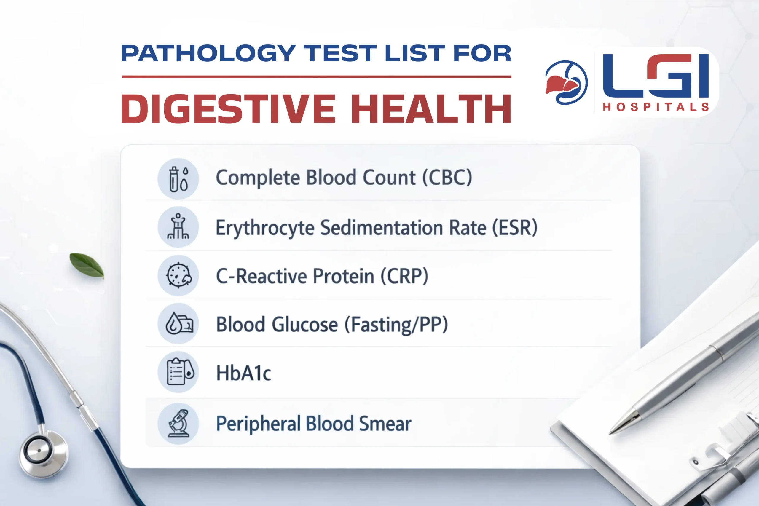 Pathology Test List
