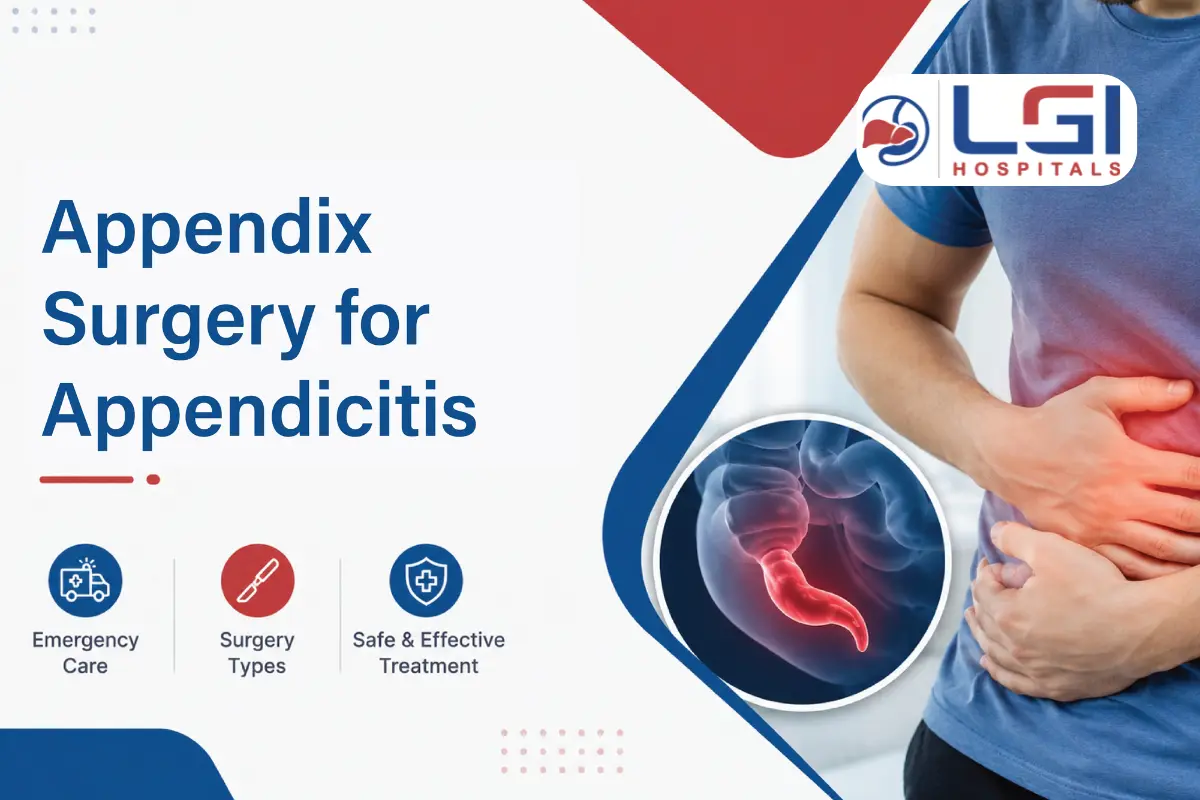 Appendix surgery for appendicitis